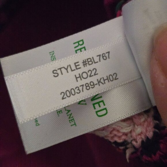 J.Crew Cotton Fair Isle Sweater Shades Of Pink Celestial Size M - Picture 7 of 7